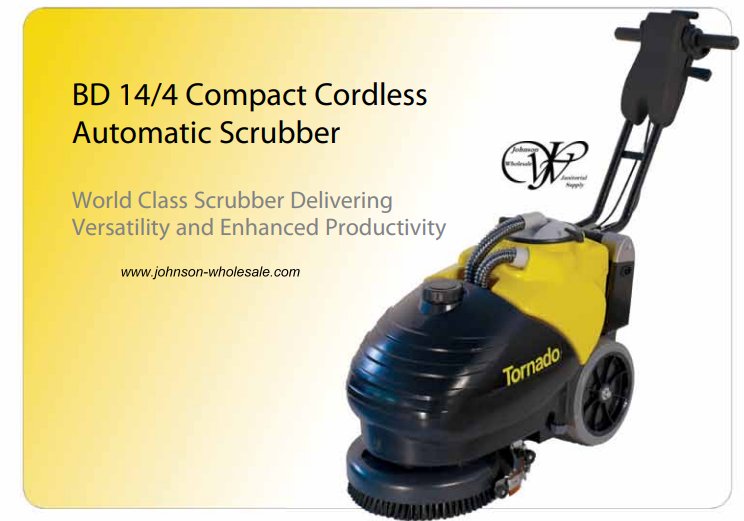 Compact Auto Floor Scrubber - 14