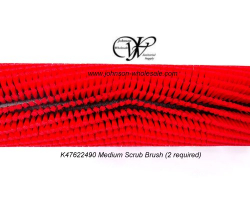 Tornado K47622490 Medium Scrub Brush Set of 2 Red