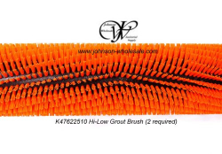 Tornado K47622510 Hi Low Grout Brush set of 2 Orange