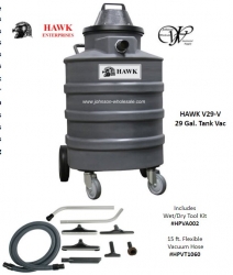 Hawk V29-V and V55-V Gal Wet/Dry Vacuum w/Hose and Tools