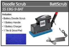 Battery Doodle Scrub with Extra Battery Handle