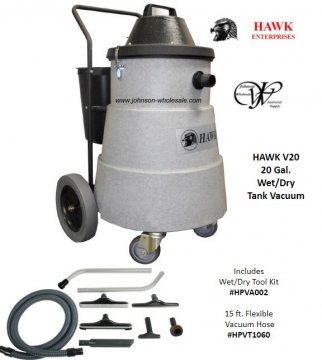 Hawk V20 Wet/Dry 20 Gal Vacuum with Tools