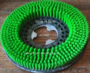 Betco Genie 14 inch 421492 Scrub Brush Medium Green